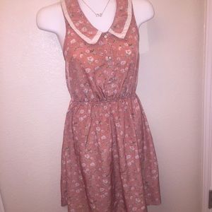 Floral Short Sleeve Dress-Size Medium